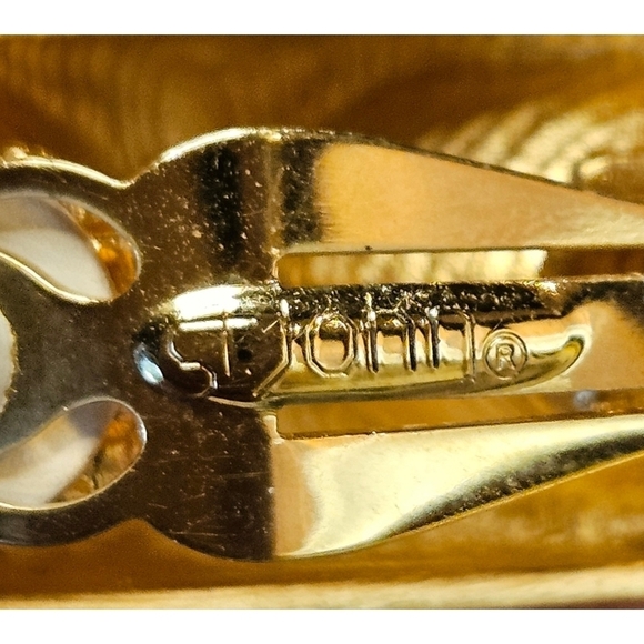 💕ST. JOHN💕 Clip On Earrings ~ Gold with Amber Stones NWOT - Picture 12 of 12